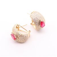 Orecchini Domar Gioielli Donna Dolù Bijoux orecchini in Ottone ipoallergenico Cubic Zirconia EZB125262